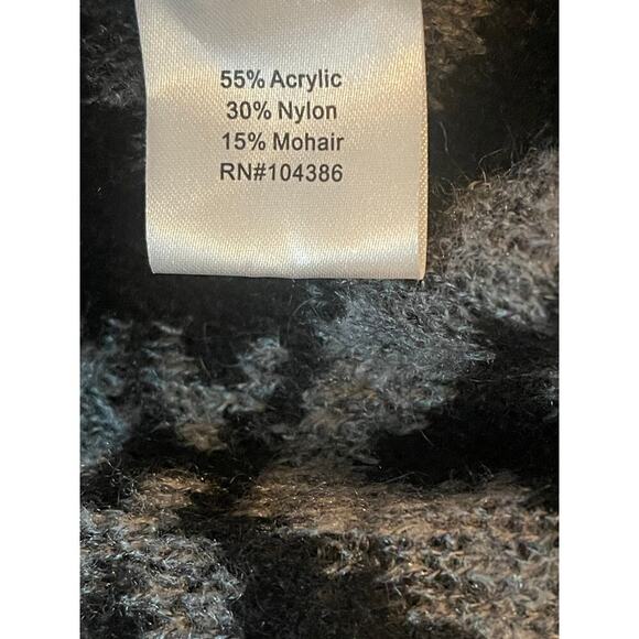 Garnet Hill Mohair Blend Open Front Cardigan Fringe Hem Women Sz Small - Picture 11 of 12